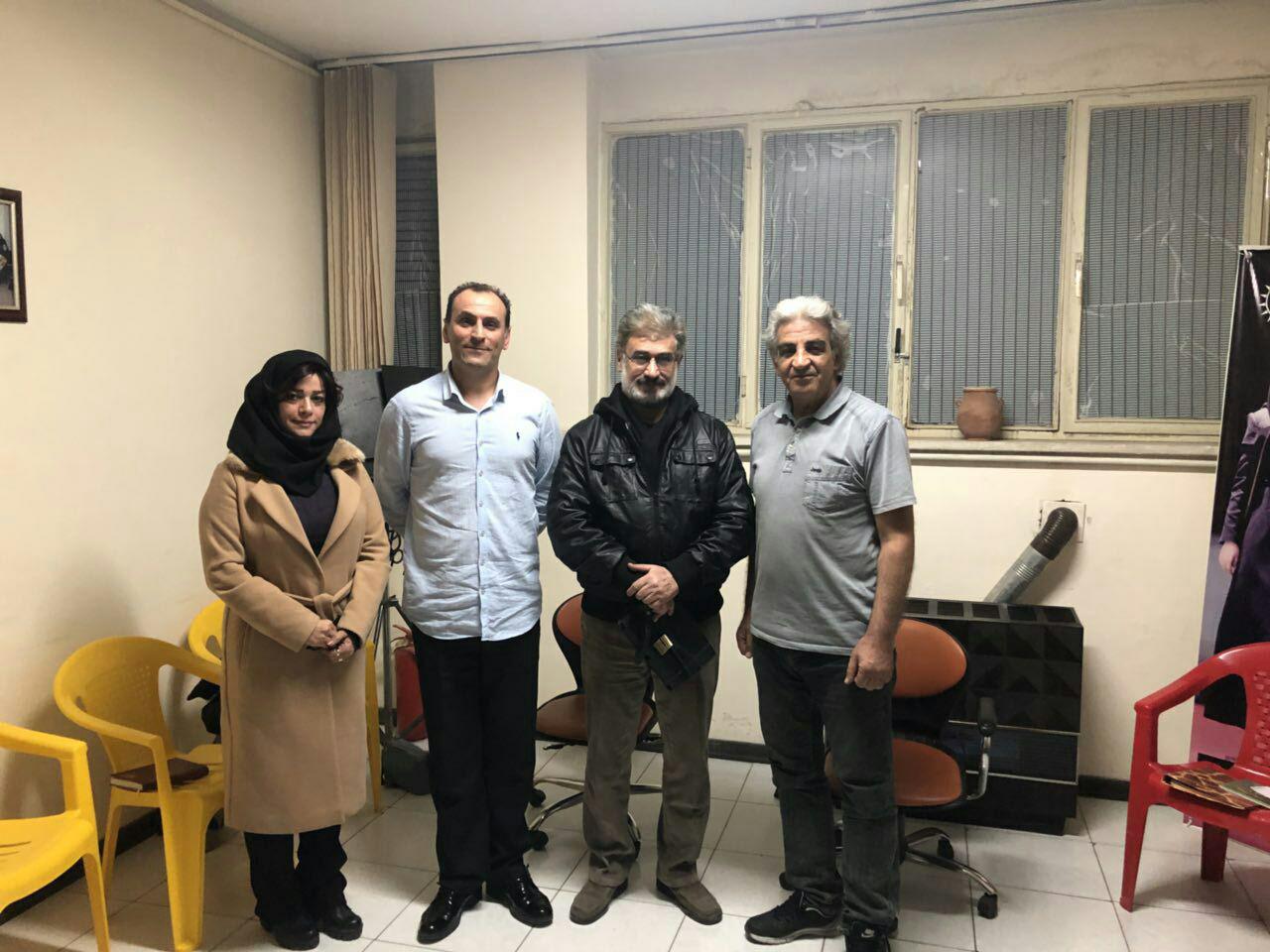 دکتر محمد صادقی و استاد باکیده در شب اول مستر کلاس بهمن ماه